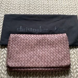*LIKE NEW* Christopher Kon woven leather clutch. Looks like Bottega Veneta!